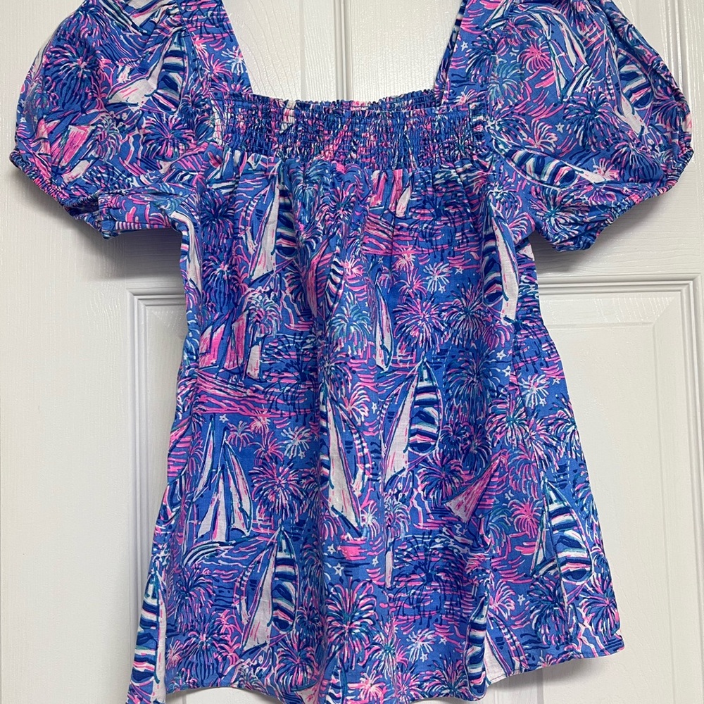 Colorful Puff Sleeve Dress